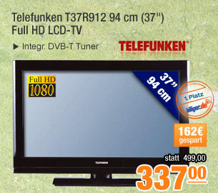 Telefunken T37R912 94cm
                                          (37") Full HD LCD-TV