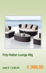 Poly-Rattan Lounge 4tlg
                                            