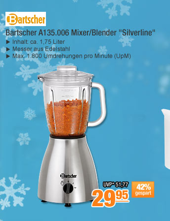 Bartscher A135.006
                                            Mixer/Blender
                                            "Silverline" 