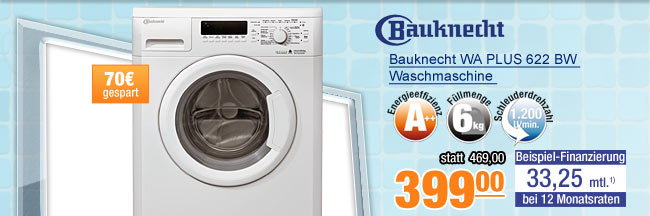 Bauknecht WA PLUS 622 BW Waschmaschine 