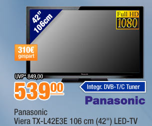Panasonic Viera TX-L42E3E 106 cm (42") LED-TV