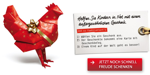 Freude schenken mit dem Wunschzettel von Save the Children