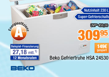 Beko Gefriertruhe HSA 24530