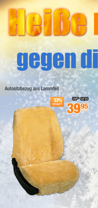 Autositzbezug aus Lammfell