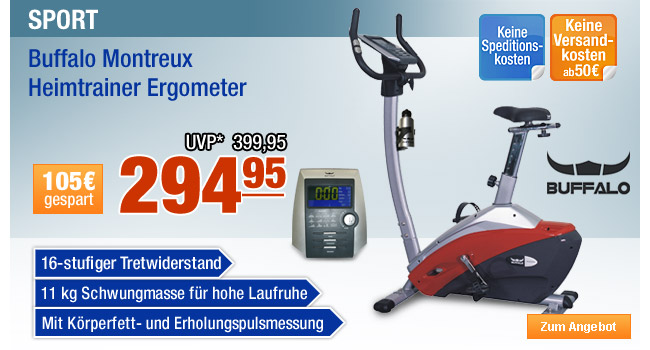 Buffalo Montreux Heimtrainer Ergometer 