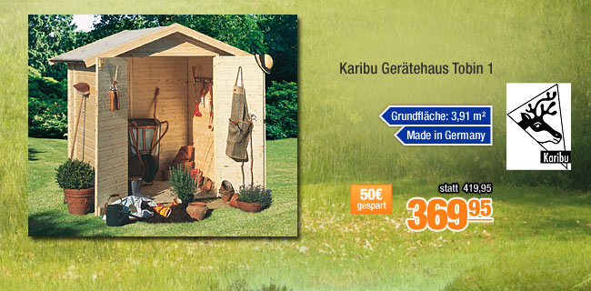 Karibu Ger&auml;tehaus Tobin 1 