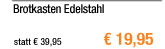 Brotkasten Edelstahl 