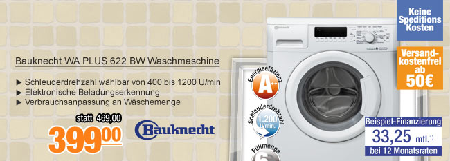 Bauknecht WA PLUS 622 BW
                                          Waschmaschine