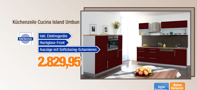 K&uuml;chenzeile Cucina Island Umbun