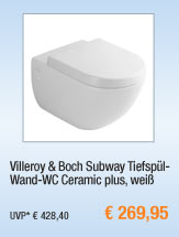Villeroy & Boch
                                            Subway Tiefspül-Wand-WC
                                            Ceramic plus, weiß 