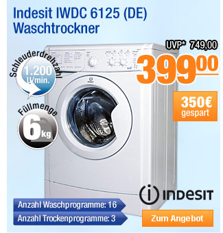 Indesit IWDC 6125 (DE) Waschtrockner 