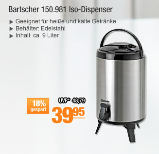 Bartscher 150.981 Iso-Dispenser 