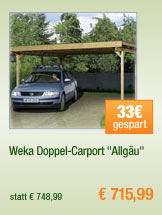 Weka Doppel-Carport
                                            "Allgäu"