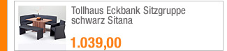 Tollhaus Eckbank
                                            Sitzgruppe schwarz Sitana