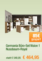 Germania B&uuml;ro-Set Vision 1, Nussbaum-Royal 