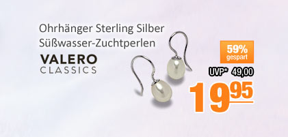 Ohrh&auml;nger Sterling Silber S&uuml;&szlig;wasser-Zuchtperlen