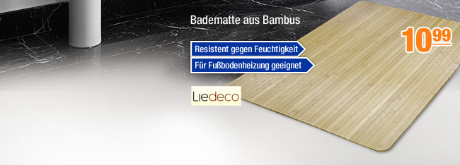 Badematte aus Bambus