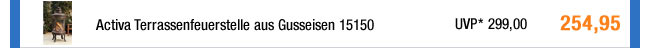 Activa Terrassenfeuerstelle aus Gusseisen 15150 