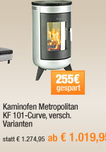 Kaminofen Metropolitan KF 101-Curve, versch. Varianten