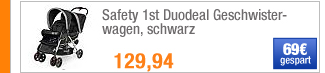 Safety 1st Duodeal
                                            Geschwisterwagen, Schwarz