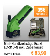 Mini-Handkreiss&auml;ge Exakt EC-310-N inkl. Zubeh&ouml;rset und Koffer