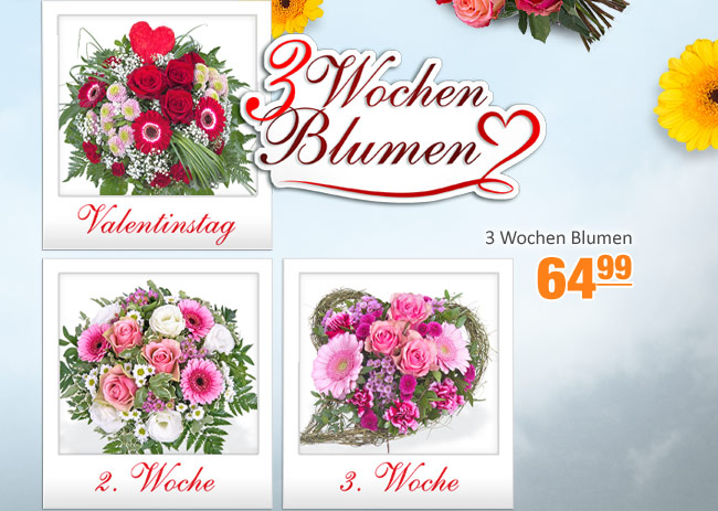 Blumenstrau&szlig; 3 Wochen Blumen 