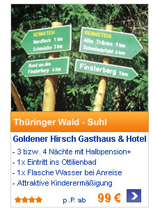 Thüringer Wald - Suhl
                                            Goldener Hirsch Gasthaus
                                            & Hotel