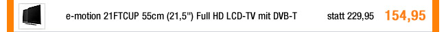e-motion 21FTCUP 55cm (21,5") Full HD LCD-TV mit DVB-T