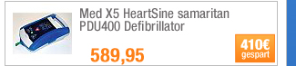 Med X5 HeartSine
                                            samaritan PDU400
                                            Defibrillator 