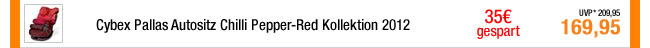 Cybex Pallas Autositz Chilli Pepper-Red Kollektion 2012