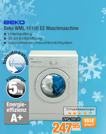 Beko WML 15106 EE
                                            Waschmaschine 