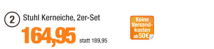 Stuhl Kerneiche, 2er-Set