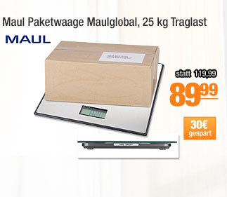 Maul Paketwaage Maulglobal, 25 kg Traglast