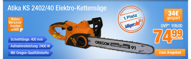 Atika KS 2402/40 Elektro-Kettens&auml;ge 