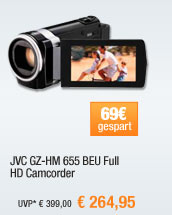 JVC GZ-HM 655 BEU Fulll
                                          HD Camcorder