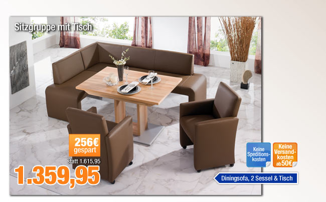 Sitzgruppe mit Tisch