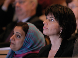 Guests at the Symposium 20010: Doris Leuthard and Sheikha Lubna bint Khalid Al Qasimi. Copyright: ISC