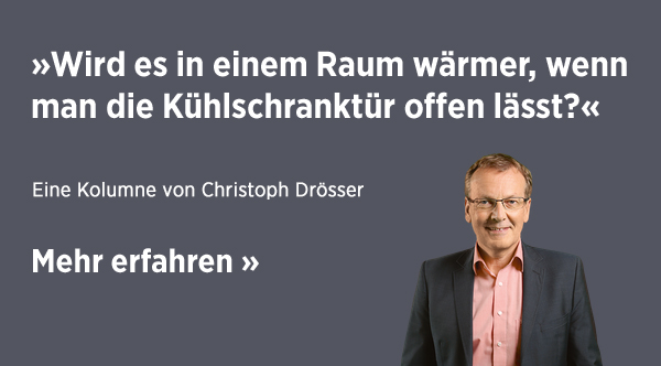 Stimmt's – Wird es in einem geschlossenen Raum wärmer, wenn man die Kühlschranktür offen lässt?