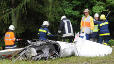 Hubschrauberabsturz am Alpenrand Hubschrauberabsturz am Alpenrand