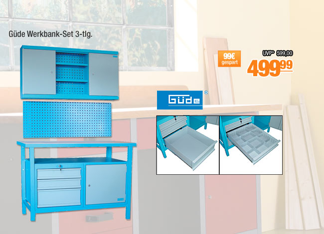 G&uuml;de Werkbank-Set 3-tlg.