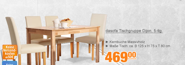 dasofa Tischgruppe Dijon, 5-tlg.