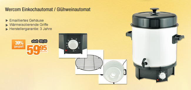 Wercom Einkochautomat / Gl&uuml;hweinautomat 