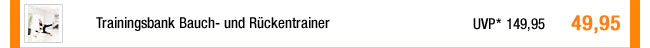 Trainingsbank Bauch- und R&uuml;ckentrainer 
