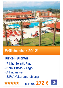 Fr&uuml;hbucher 2012! T&uuml;rkei - Alanya 