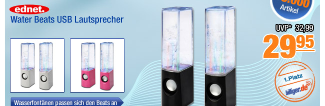 ednet Water Beats USB
                                            Lautsprecher