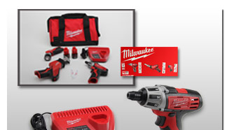 Milwaukee C12 PP3A-22B PowerPack mit Akkuschrauber, Akkuleuchte, S&auml;bels&auml;ge 
