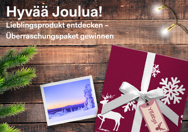 Geschenk auf Holztisch