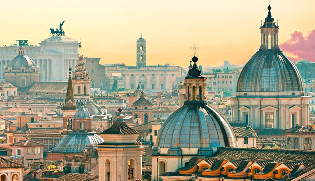  Rom – Blick über die Dächer der Stadt