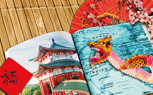 Buch über Asien