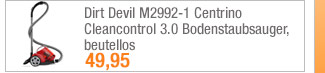 Dirt Devil M2992-1
                                            Centrino Cleancontrol 3.0
                                            Bodenstaubsauger, beutellos
